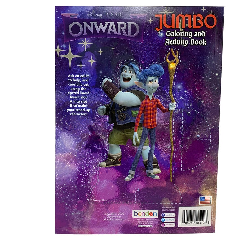 Onward Disney Onward 80pg Coloring Book -Assorted Style- 1 pc - Image 2